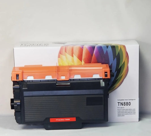 Cartouche de toner à rendement extra-élevé compatible Brother TN880 - Noir - Balloon Brand