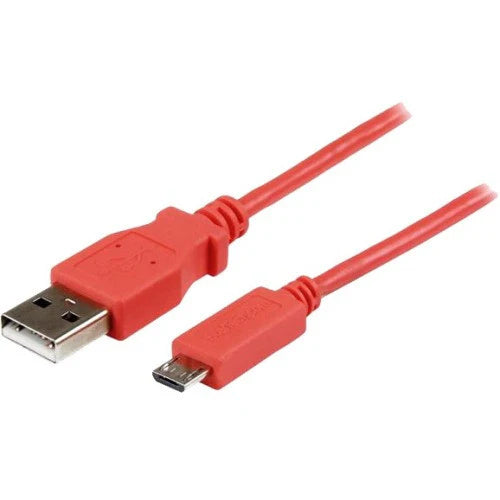 StarTech.com Câble de charge et de synchronisation USB vers micro USB fin rose de 1 m pour smartphones et tablettes - A vers Micro BM/M USBAUB1MPK