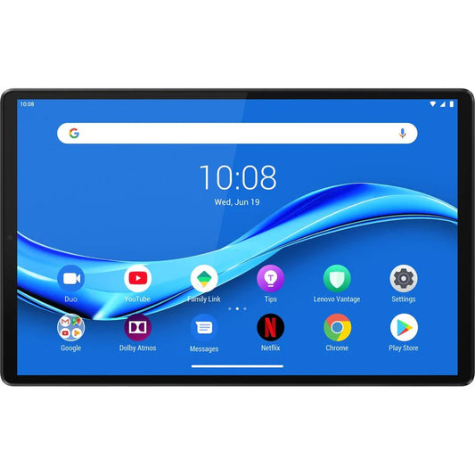 Tablette Lenovo Smart Tab M10 TB-X606F ZA5W0097US - 10,3" - ARM Cortex A53 Octa-core (8 Core) 2,30 GHz - 4 Go RAM - 128 Go Stockage - Android 9.0 Pie - Gris fer ZA5W0097US