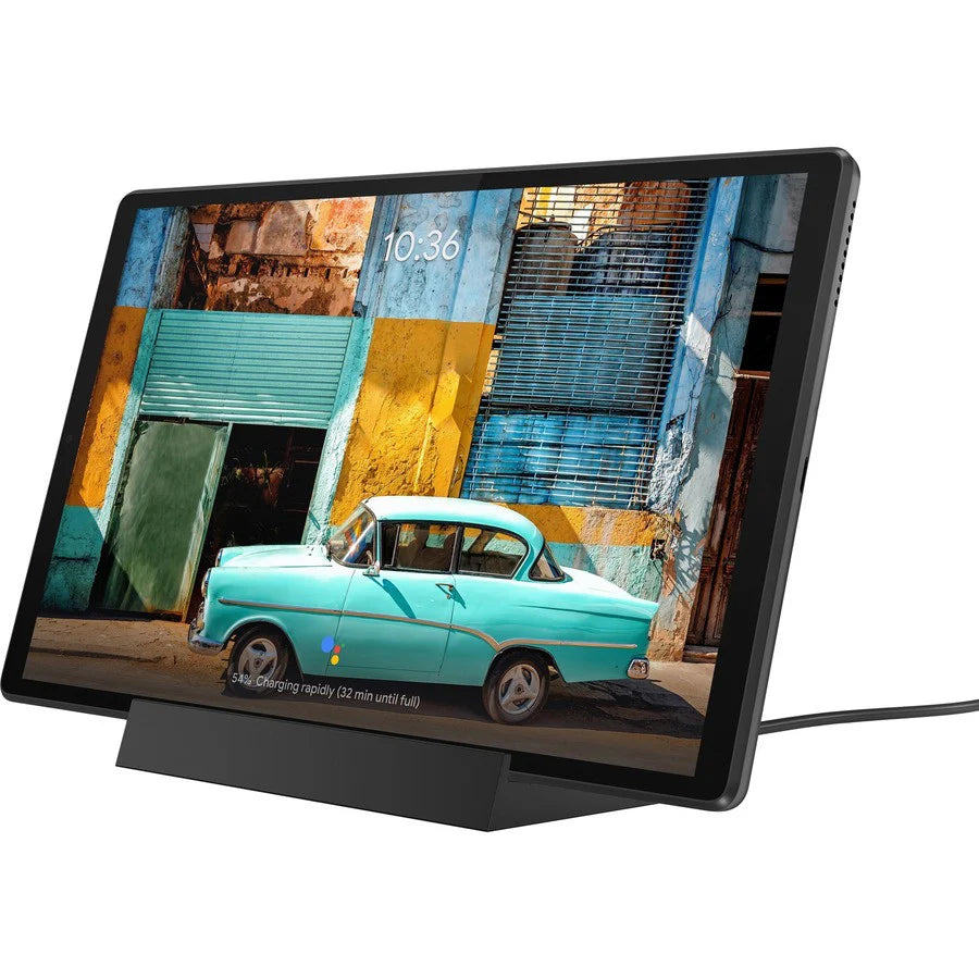 Tablette Lenovo Smart Tab M10 TB-X606F ZA5W0097US - 10,3" - ARM Cortex A53 Octa-core (8 Core) 2,30 GHz - 4 Go RAM - 128 Go Stockage - Android 9.0 Pie - Gris fer ZA5W0097US