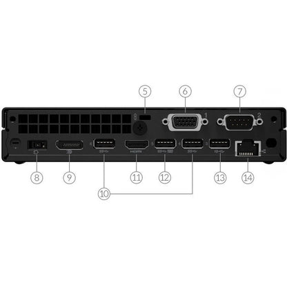 Ordinateur de bureau Lenovo ThinkCentre M70q 11DT0021US - Intel Core i5 10e génération i5-10400T Hexa-core (6 cœurs) 2 GHz - 16 Go RAM DDR4 SDRAM - 256 Go SSD - Tiny - Raven Black 11DT0021US