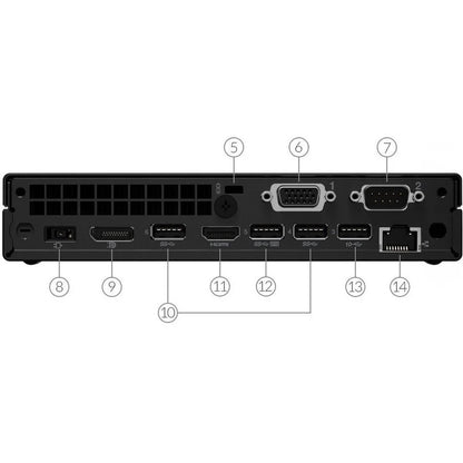 Ordinateur de bureau Lenovo ThinkCentre M70q Gen 2 11MY000TCA - Intel Core i3 10e génération I3-10105T Quad-core (4 cœurs) 3 GHz - 8 Go de RAM DDR4 SDRAM - 128 Go SSD M.2 PCI Express NVMe - Tiny - Noir corbeau 11MY000TCA