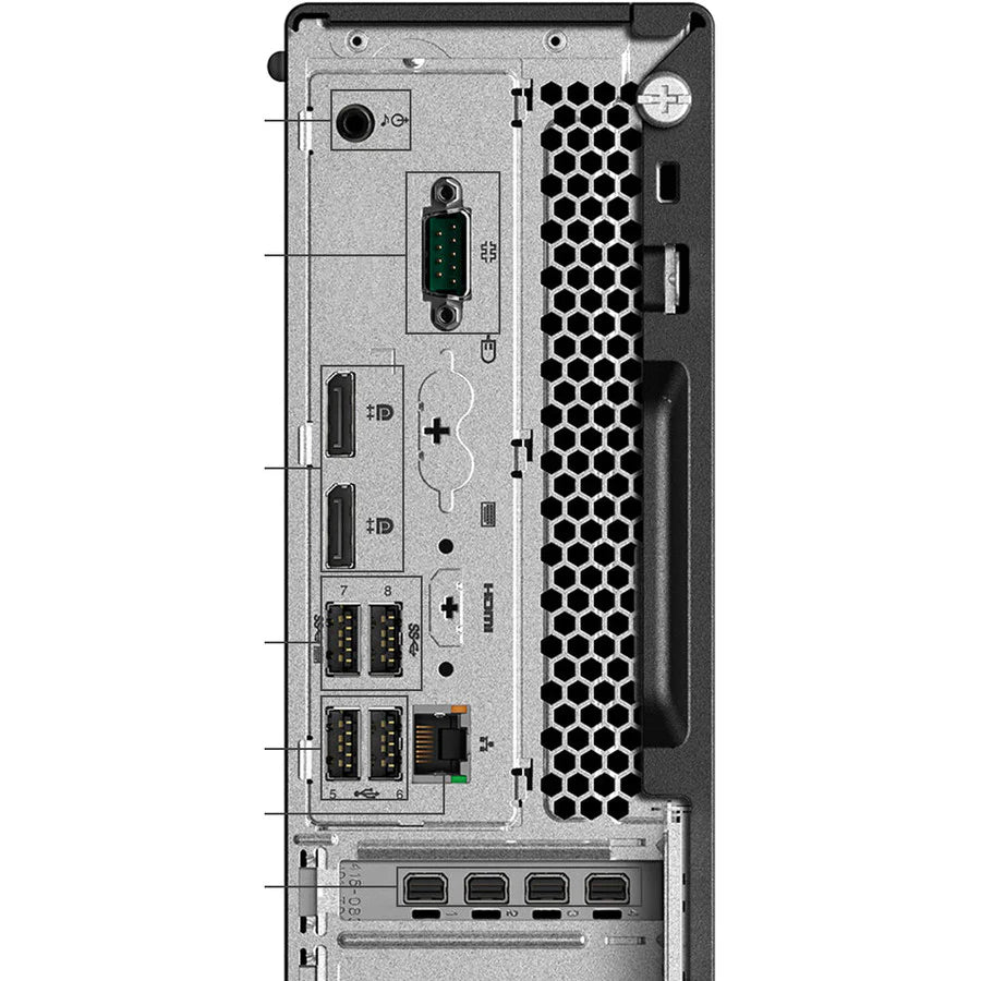 Lenovo ThinkStation P330 30D1000UUS Workstation - 1 x Intel Xeon Quad-core (4 Core) E-2234 3.60 GHz - 16 GB DDR4 SDRAM RAM - 512 GB SSD - Raven Black 30D1000UUS