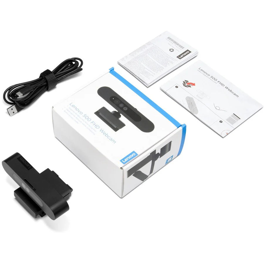 Webcam Lenovo - 30 ips - Noir - USB 2.0 - Vente au détail - 1 paquet(s) 4XC0V13599