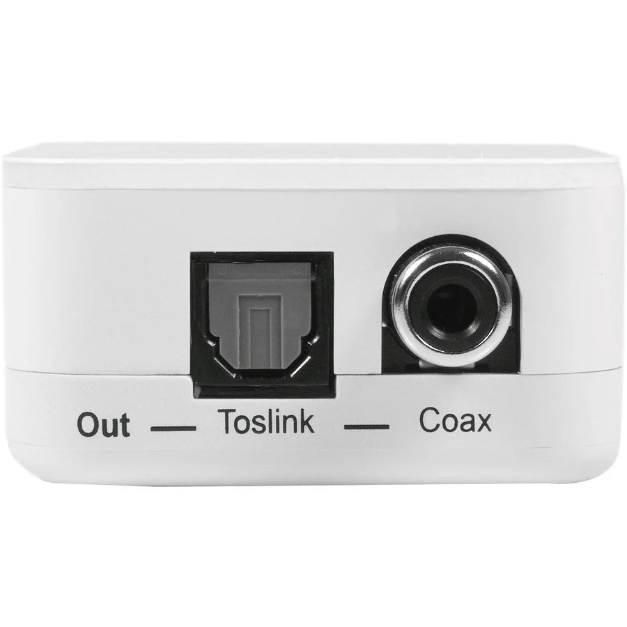 StarTech.com Two Way Digital Coax to Toslink Optical Audio Converter Repeater SPDIFCOAXTOS