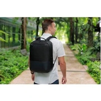 Sacoche de transport Dell Pro Slim PO1520PS (sac à dos) pour ordinateur portable Dell 15" - Noir, vert PO-BPS-15-20