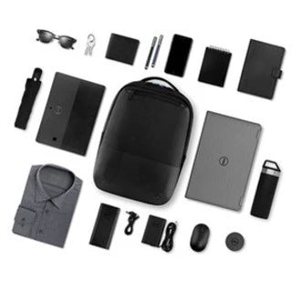 Sacoche de transport Dell Pro Slim PO1520PS (sac à dos) pour ordinateur portable Dell 15" - Noir, vert PO-BPS-15-20