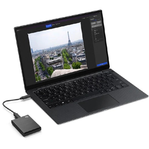 Seagate One Touch STKG1000400 1000 GB Solid State Drive - External - Black STKG1000400