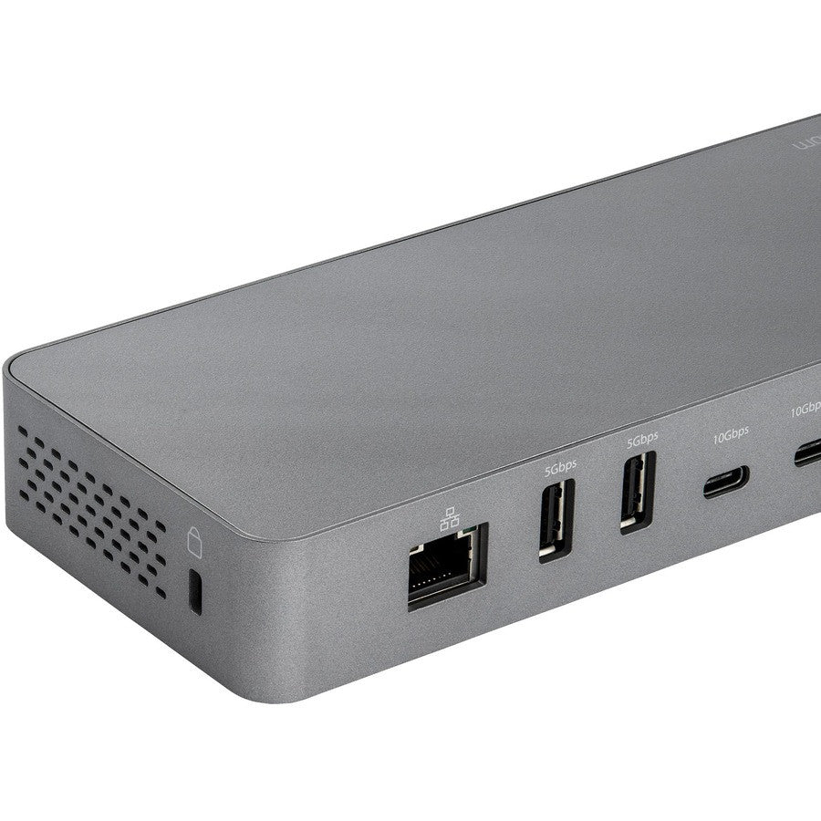 StarTech.com Universal Thunderbolt 3 Dock with USB-C Host Compatibility - Dual Monitor 4K 60Hz DisplayPort TB3 Laptop Docking Station - 60W PD, GbE, 5-Port USB Hub - USB 3.1 Gen 2 10Gbps TB3CDOCKDP