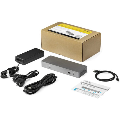 StarTech.com Universal Thunderbolt 3 Dock with USB-C Host Compatibility - Dual Monitor 4K 60Hz DisplayPort TB3 Laptop Docking Station - 60W PD, GbE, 5-Port USB Hub - USB 3.1 Gen 2 10Gbps TB3CDOCKDP