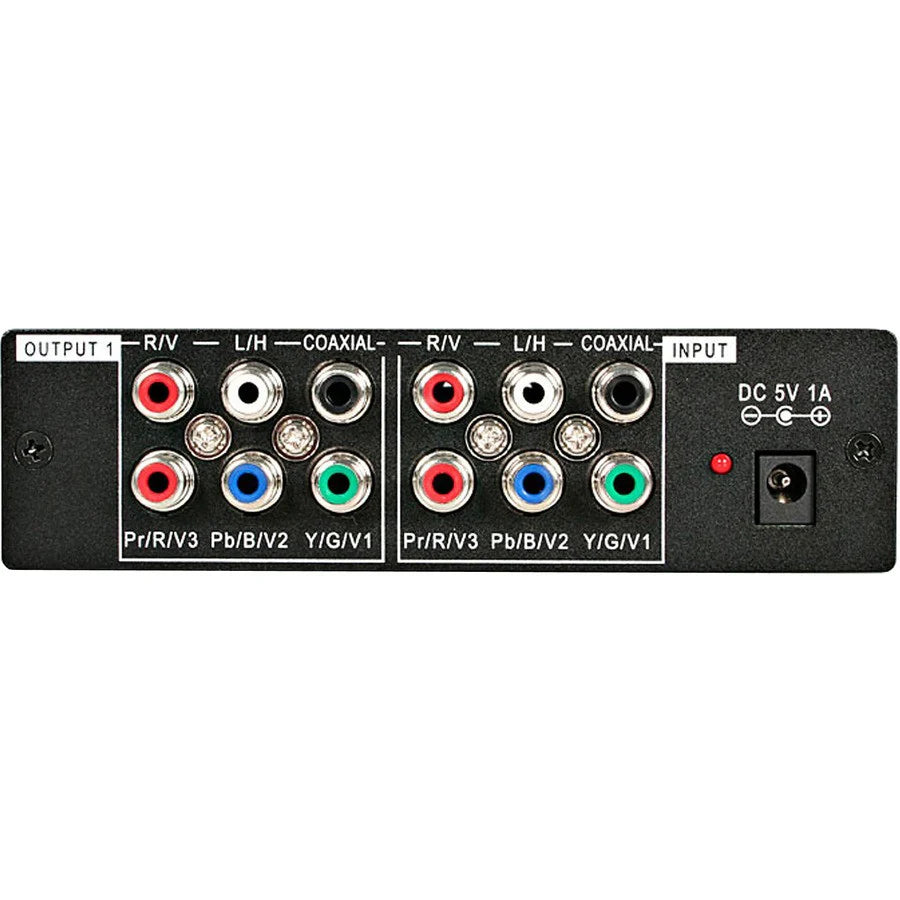 StarTech.com StarTech.com 3 Port Component Video Splitter with Digital Audio - 3 Port Component (YPbPr) Video Distribution Amplifier with Audio - Distribution amplifier ST123HDA