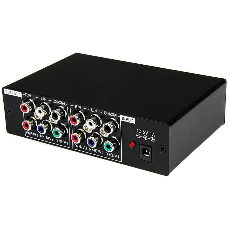 StarTech.com StarTech.com 3 Port Component Video Splitter with Digital Audio - 3 Port Component (YPbPr) Video Distribution Amplifier with Audio - Distribution amplifier ST123HDA