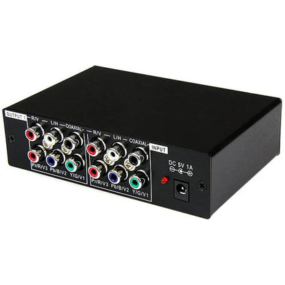 StarTech.com StarTech.com 3 Port Component Video Splitter with Digital Audio - 3 Port Component (YPbPr) Video Distribution Amplifier with Audio - Distribution amplifier ST123HDA