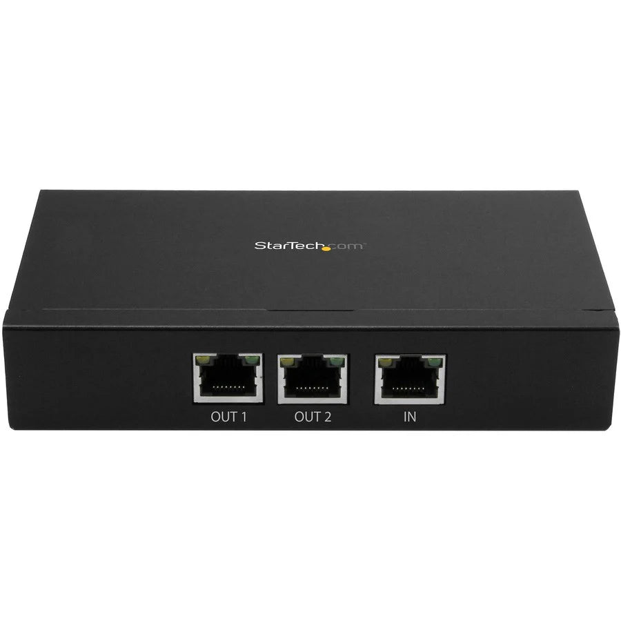 StarTech.com Extendeur PoE+ Gigabit à 2 ports - 802.3at et 802.3af - 100 m (330 pi) - Extendeur Power over Ethernet - Extendeur réseau répéteur PoE POEEXT2GAT