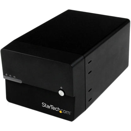 StarTech.com USB 3.0 eSATA Dual 3.5" SATA III Hard Drive External RAID Enclosure w/ UASP and Fan - Black S3520BU33ER