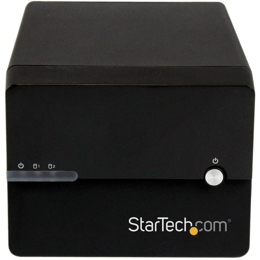 StarTech.com USB 3.0 eSATA Dual 3.5" SATA III Hard Drive External RAID Enclosure w/ UASP and Fan - Black S3520BU33ER