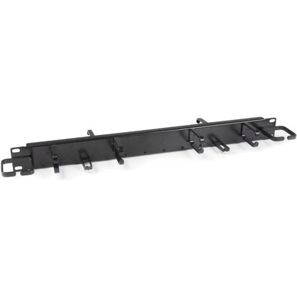 StarTech.com Panneau de gestion de câbles horizontal 1U 19" - Combinaison de conduits horizontaux et de crochets à anneau en D verticaux/horizontaux CMPNL1UC