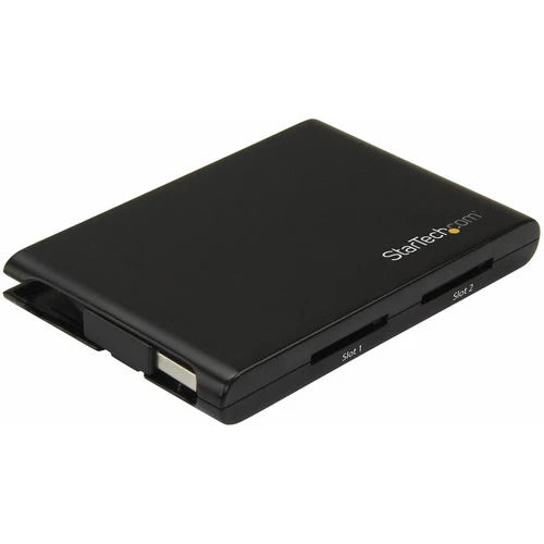 StarTech.com Lecteur de carte SD USB 3.0 à 2 emplacements avec UASP - SD 4.0 UHS II - Conforme TAA - Lecteur de carte SD USB - Double lecteur de carte SD 2SD4FCRU3