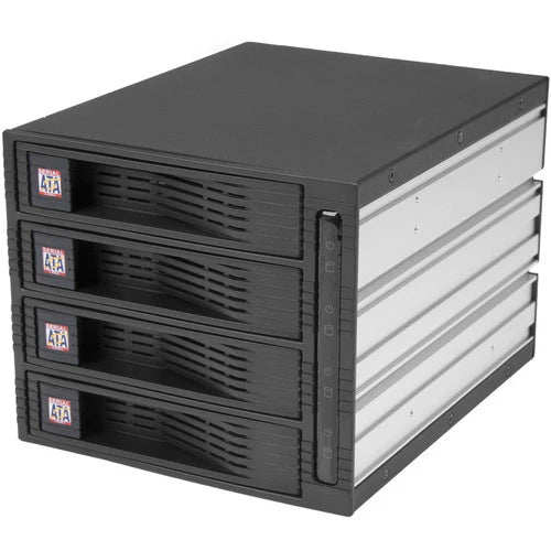 StarTech.com StarTech.com 4 Drive 3.5in Trayless SATA Mobile Rack HSB430SATBK