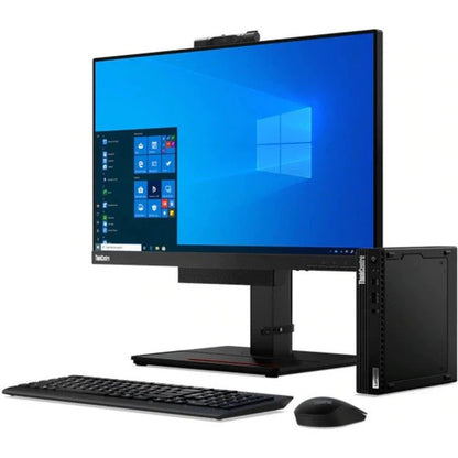 Ordinateur de bureau Lenovo ThinkCentre M80q 11DN0039CA - Intel Core i5 10e génération i5-10500T Hexa-core (6 cœurs) 2,30 GHz - 8 Go de RAM DDR4 SDRAM - 256 Go SSD - Tiny - Raven Black 11DN0039CA