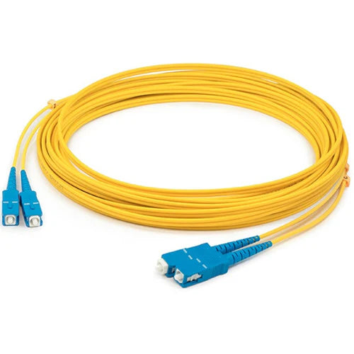 Câble de raccordement jaune duplex SC/SC OS1 en fibre monomode (SMF) AddOn 1 m ADD-SC-SC-1M9SMF
