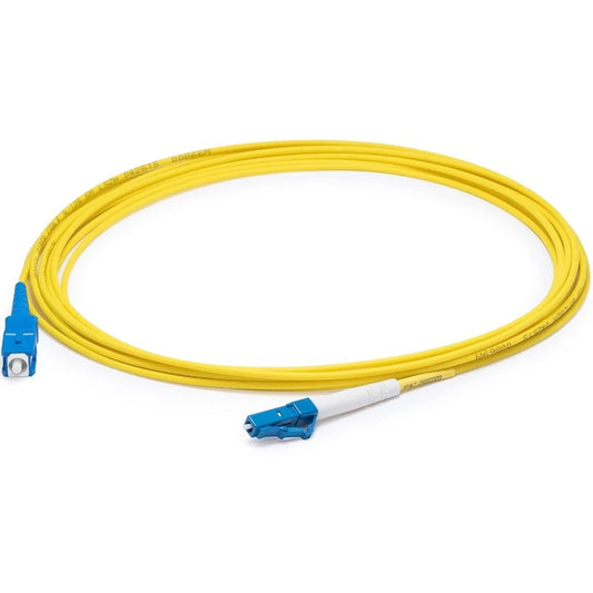 Câble de raccordement OFNR jaune (Riser Rated) AddOn 2 m SMF 9/125 Simplex SC/LC OS1 ADD-SC-LC-2MS9SMF