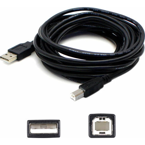 Câble d'extension USB 2.0 A vers B AddOn de 1,8 m (6 pi) - Mâle vers mâle USBEXTAB6