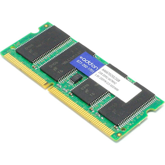 Module complémentaire 2 Go DDR2-667 MHz/PC2-5300 200 broches SODIMM pour ordinateurs portables AA667D2S5/2 Go