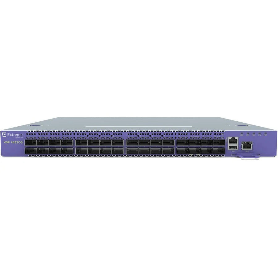 Commutateur de couche 3 ExtremeSwitching VSP 7432CQ-F VSP7400-32C-AC-F de Extreme Networks