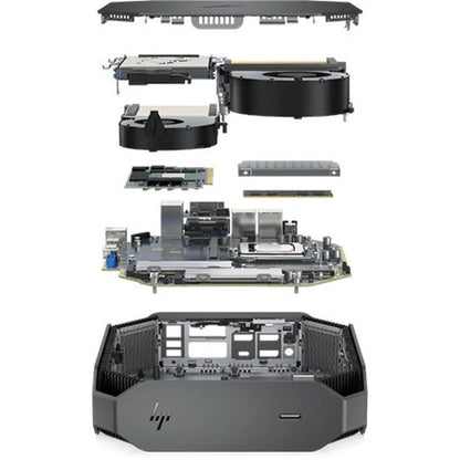 HP Z2 Mini G5 Workstation - 1 x Intel Core i5 Hexa-core (6 Core) i5-10500 10th Gen 3.10 GHz - 8 GB DDR4 SDRAM RAM - 256 GB SSD - Mini PC 329N2UT#ABA