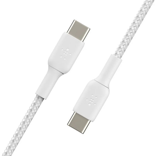 Câble tressé USB-C vers USB-C Belkin BOOST↑CHARGE CAB004BT1MWH