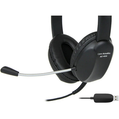 Casque stéréo USB Cyber ​​Acoustics AC-4006 AC-4006