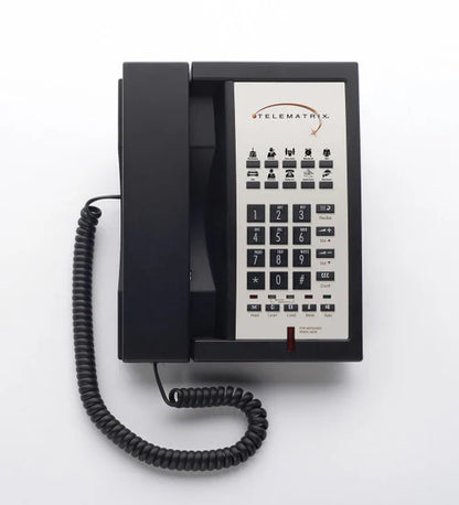 Téléphone à haut-parleur 2 lignes 10 boutons Telematrix 3302MWD Noir