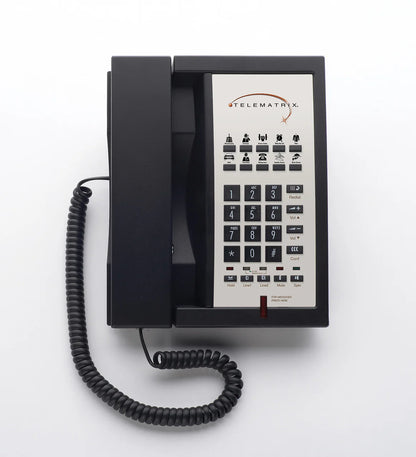 Téléphone à haut-parleur 2 lignes 10 boutons Telematrix 3302MWD Noir