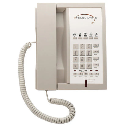 Téléphone à haut-parleur à 2 lignes et 5 boutons Telematrix 3302MWD5 Ash