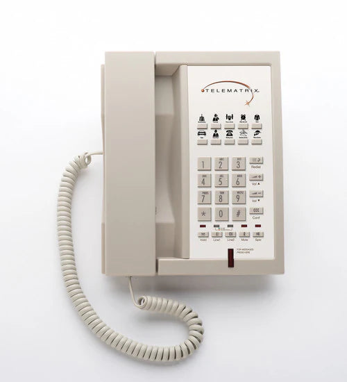 Téléphone à haut-parleur à 2 lignes et 10 boutons Telematrix 3302MWD Ash