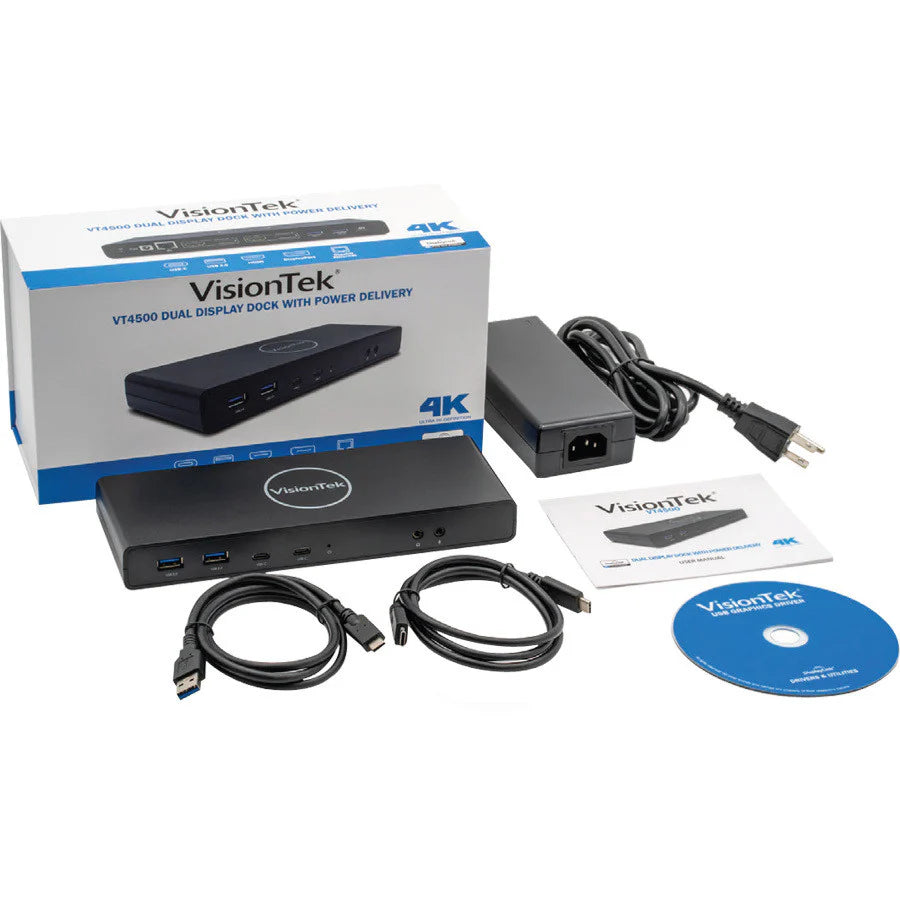 Station d'accueil VisionTek Dual 4K USB PD 901250