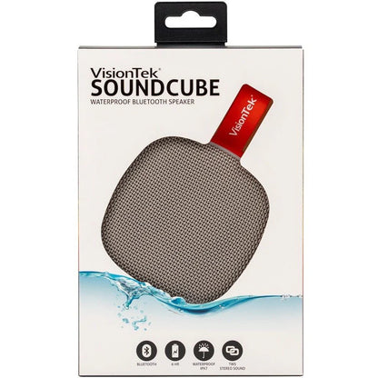 Système d'enceintes Bluetooth portable VisionTek Sound Cube - Gris 901323