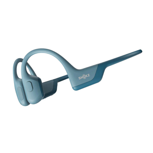 Casque Bluetooth AfterShokz OpenRun Pro avec micro antibruit, conduction osseuse de qualité supérieure - Basses améliorées - Résistant à l'eau IP55 - Autonomie de la batterie de 10 heures - Bleu 