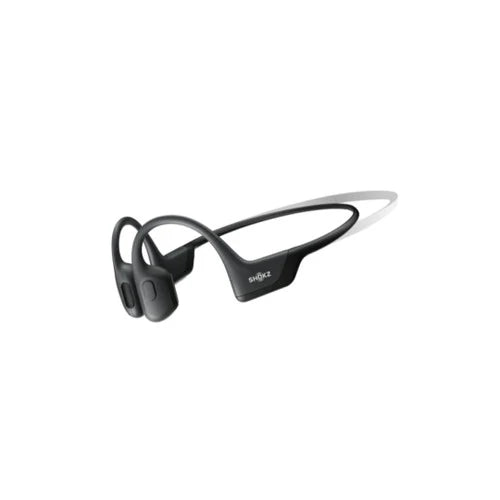 Casque Bluetooth AfterShokz OpenRun Pro Mini avec micro antibruit, conduction osseuse de qualité supérieure - Basses améliorées - Résistant à l'eau IP55 - Cosmic Black 