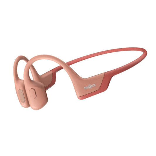 Casque Bluetooth AfterShokz OpenRun Pro avec micro antibruit, conduction osseuse de qualité supérieure - Basses améliorées - Résistant à l'eau IP55 - Autonomie de la batterie de 10 heures - Rose 