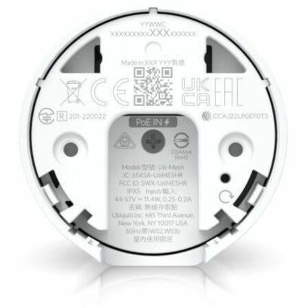 Point d'accès sans fil Ubiquiti U6 Mesh double bande IEEE 802.11 a/b/g/n/ac/ax 5,25 Gbit/s - Intérieur/extérieur U6-MESH