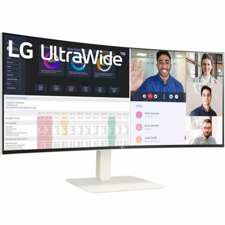 Moniteur LCD incurvé LG Ultrawide 38WR85QC-W de 38 pouces WQHD - 21:9 - Blanc 38WR85QC-W
