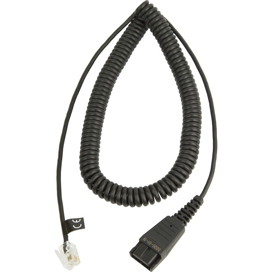 Adaptateur de câble audio spiralé pour téléphone Jabra 8800-01-19 8800-01-19