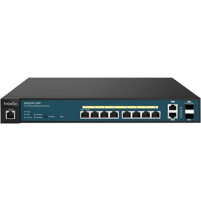 EnGenius Neutron Series 8-Port Gigabit PoE+ Wireless Management Switch ...