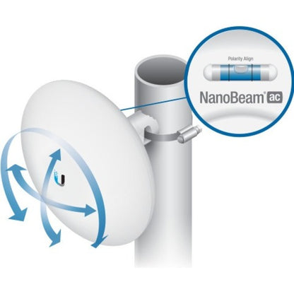 Pont sans fil Ubiquiti NanoBeam ac NBE-2AC-13 IEEE 802.11ac 330 Mbit/s NBE-2AC-13
