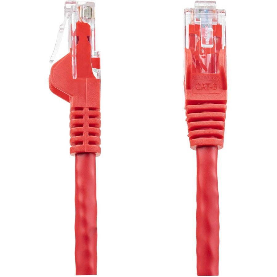 Câble Ethernet CAT6 StarTech.com de 9,1 m - Gigabit sans accroc - 100 W PoE UTP 650 MHz - Cordon de raccordement de catégorie 6 - Câblage certifié UL/TIA N6PATCH30RD