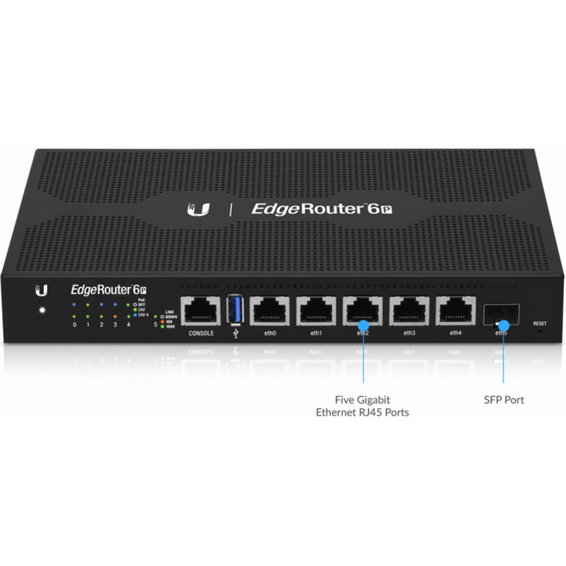 Routeurs Gigabit Ubiquiti avec SFP ER-6P