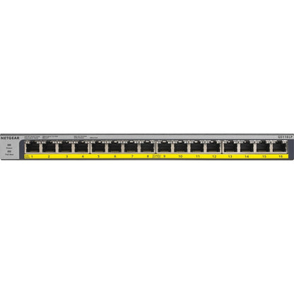 Commutateur Ethernet Gigabit non géré Netgear 16 ports 76 W PoE/PoE+ GS116LP-100NAS