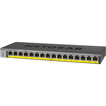 Commutateur Ethernet Gigabit non géré Netgear 16 ports 76 W PoE/PoE+ GS116LP-100NAS